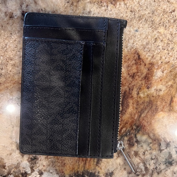 Michael Kors Black Zippered Card Case - Picture 2 of 5